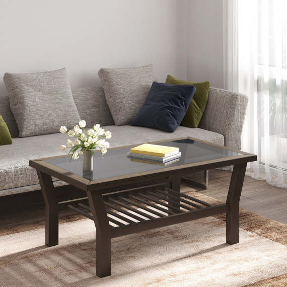 журнальный стол HOBEL LUCI WOOD DARK CHOCOLATE (1)