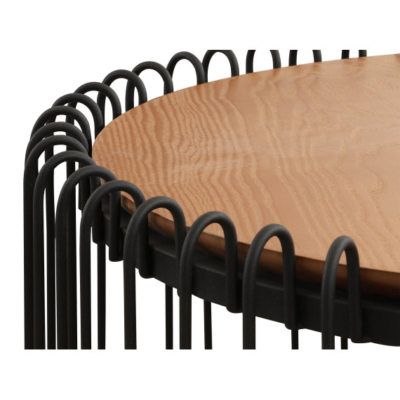 журнальный стол HOBEL SABINE M-60 F597 BLACK KAJURA AREX (1)