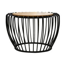 журнальный стол HOBEL SABINE M-60R F602 BLACK KAJURA AREX (1)