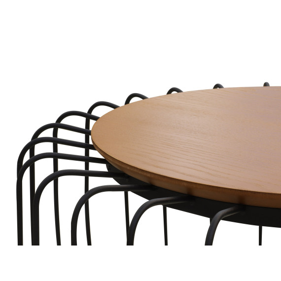 журнальный стол HOBEL SABINE L-51R F502 BLACK KAJURA AREX (1)