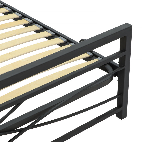кровать HOBEL WMX-B-97 160x200 METAL BLACK (3)