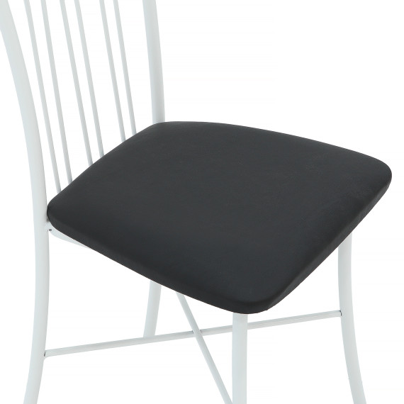 стул HOBEL WMX-CH-81 METAL WHITE/BLACK (1)