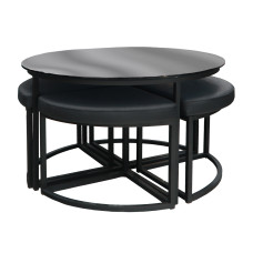 ჟურნალის მაგიდა HOBEL WMX-CT-47 BLACK METAL/BLACK GLASS FM (3)