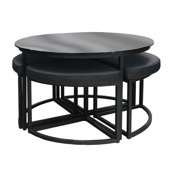 ჟურნალის მაგიდა HOBEL WMX-CT-47 BLACK METAL/BLACK GLASS FM (3)