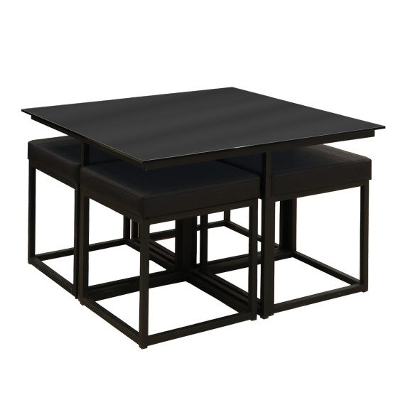 ჟურნალის მაგიდა HOBEL WMX-CT-48 BLACK METAL/BLACK GLASS FM (3)