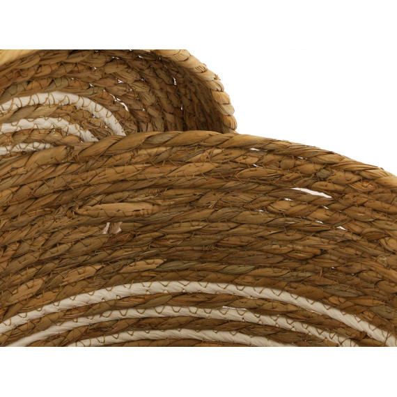 декоративные акссесуары KOOPMAN BASKET SET CATTAIL LEAF ROUND