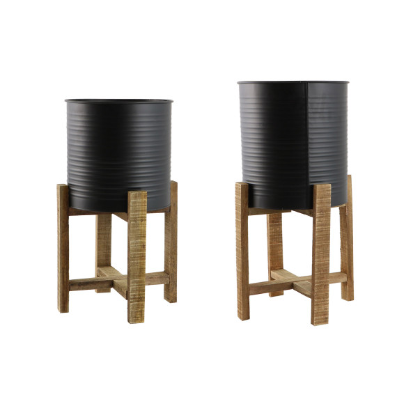 decorate objects KOOPMAN PLANTER SET STEEL 2PCS