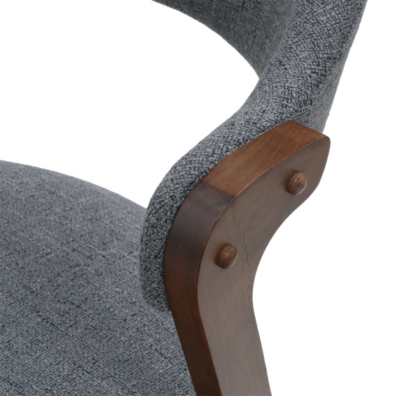 სასადილო გარნიტური IVORIE ABAASA 3349/1348 1+6 NATURAL WALNUT