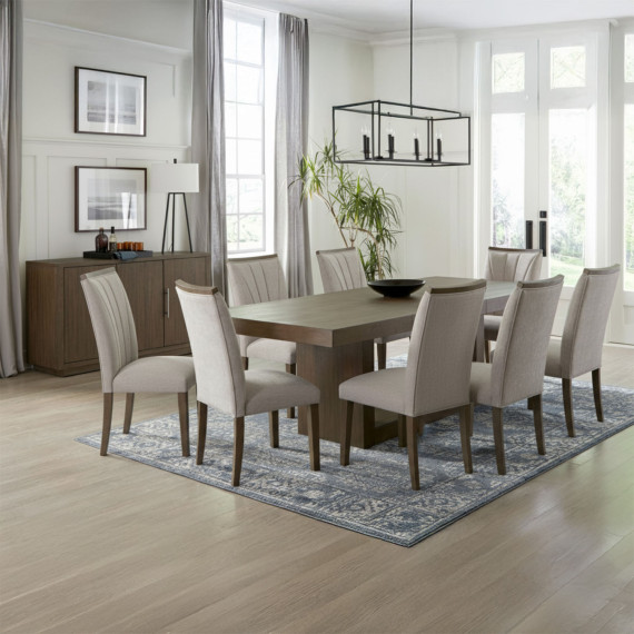 სასადილო გარნიტური HOMELEGANCE AMELIA 5764-96/B/S 1+8 COFFEE OAK (6)