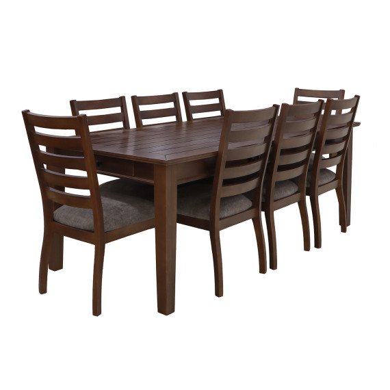 столовый гарнитур HOBEL DORA 1+8 OAK PIGMENT/CH SHO599/2 (10)
