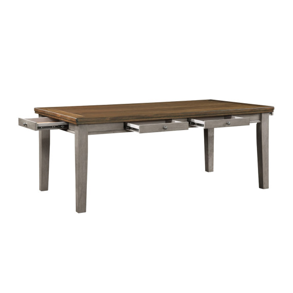 სასადილო გარნიტური HOMELEGANCE DORA 5761GY-78/S 1+8 GREY (5)