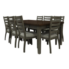 столовый гарнитур HOMELEGANCE DORA 5761GY-78/S 1+8 GREY (5)