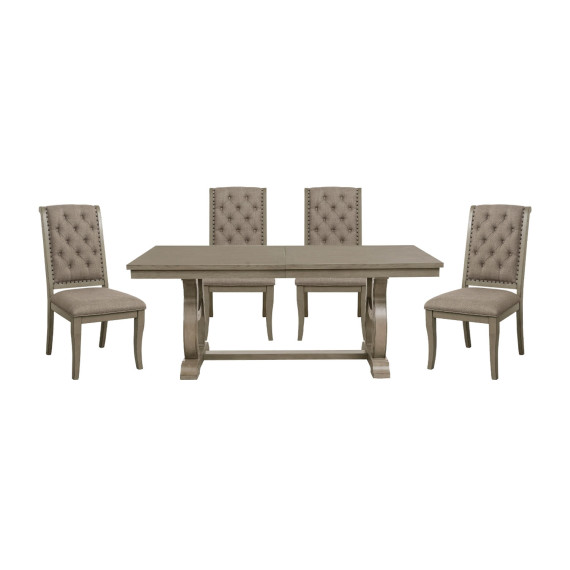 სასადილო გარნიტური HOMELEGANCE LUCINDA 5442-96/B/A/S 1+2+6 ASHWOOD BEIGE (6)