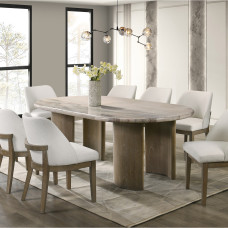 столовый гарнитур TRISWIFT DESIGNS MONZA 1+8 MARBLE (6)