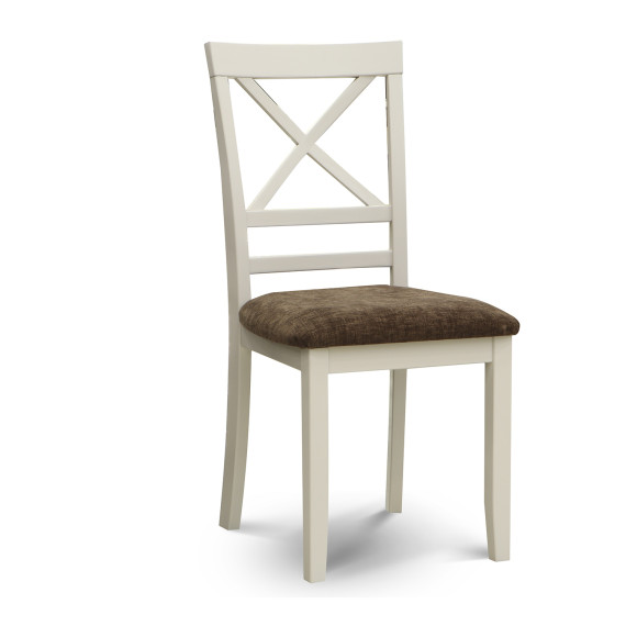 სასადილო გარნიტური HOBEL VANNI 1+4 WHITE-BROWN PIGMENT/SHO 599-13 (4)