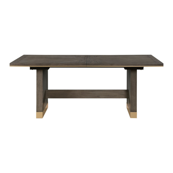 სასადილო გარნიტური HOMELEGANCE VIENNA 5933-96/B/A 1+8 WENGE/GOLD (6)