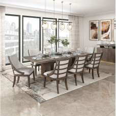 столовый гарнитур HOMELEGANCE VIENNA 5933-96/B/A 1+8 WENGE/GOLD (6)