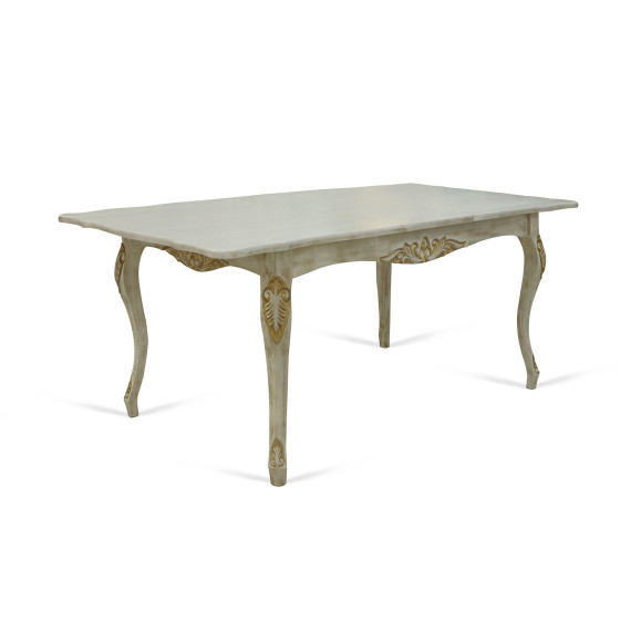 обеденный стол HOBEL 02A DT (100X160X200) ANTIK GOLD (1)