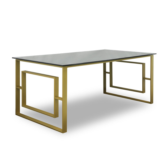 ჟურნალის მაგიდა HOBEL MIRAGE GOLD METAL/BLACK GLASS (1)