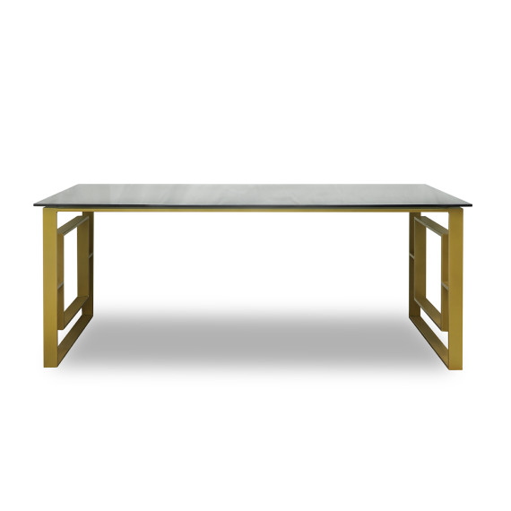 ჟურნალის მაგიდა HOBEL MIRAGE GOLD METAL/BLACK GLASS (1)