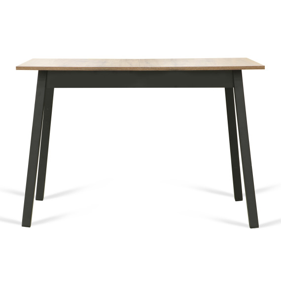 სასადილო მაგიდა MAMADOMA TIRK-110, РАЗДВИЖНОЙ 110(142)X70, ДУБ ВЕЛЛИНГТОН/ЧЕРНЫЙ,1 (УПАК.)