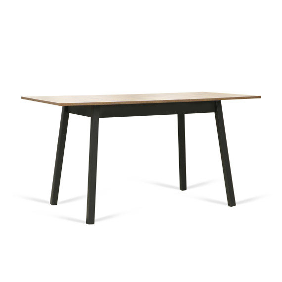 სასადილო მაგიდა MAMADOMA TIRK-110, РАЗДВИЖНОЙ 110(142)X70, ДУБ ВЕЛЛИНГТОН/ЧЕРНЫЙ,1 (УПАК.)