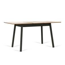 dining table MAMADOMA TIRK-110, РАЗДВИЖНОЙ 110(142)X70, ДУБ ВЕЛЛИНГТОН/ЧЕРНЫЙ,1 (УПАК.)