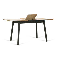 dining table MAMADOMA TIRK-110, РАЗДВИЖНОЙ 110(142)X70, ДУБ ВЕЛЛИНГТОН/ЧЕРНЫЙ,1 (УПАК.)