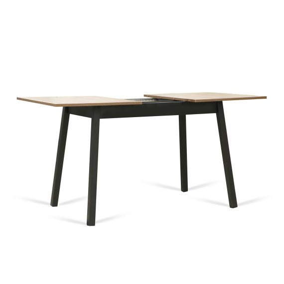 სასადილო მაგიდა MAMADOMA TIRK-110, РАЗДВИЖНОЙ 110(142)X70, ДУБ ВЕЛЛИНГТОН/ЧЕРНЫЙ,1 (УПАК.)