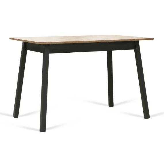 სასადილო მაგიდა MAMADOMA TIRK-110, РАЗДВИЖНОЙ 110(142)X70, ДУБ ВЕЛЛИНГТОН/ЧЕРНЫЙ,1 (УПАК.)