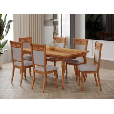 სასადილო მაგიდა HOBEL 02A (100X160X200) NATURAL (1)