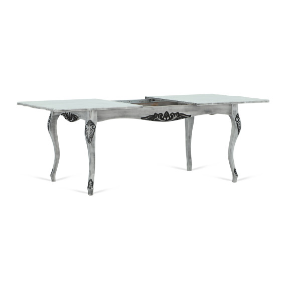 სასადილო მაგიდა HOBEL 02A (100X160X200) ANTIK GREY (1)