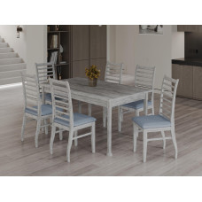 სასადილო მაგიდა HOBEL X63 DT (90X160X200) ANTIK GREY(1)