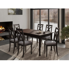 обеденный стол HOBEL X63 DT (90X160X200) BROWN PIGMENT (1)