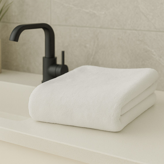 полотенце для лица RESTFUL WHITE 450GSM 50X90