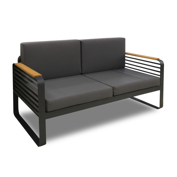 ბაღის გარნიტური HOBEL ALBATROSS 1+2+1+1 METAL ANTRACITE/GREY OXFORD 300D (4)