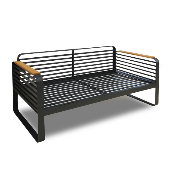 ბაღის გარნიტური HOBEL ALBATROSS 1+2+1+1 METAL ANTRACITE/GREY OXFORD 300D (4)