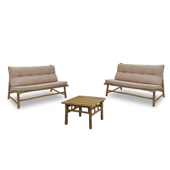 ბაღის გარნიტური KOOPMAN BAMBOO SET 1+2