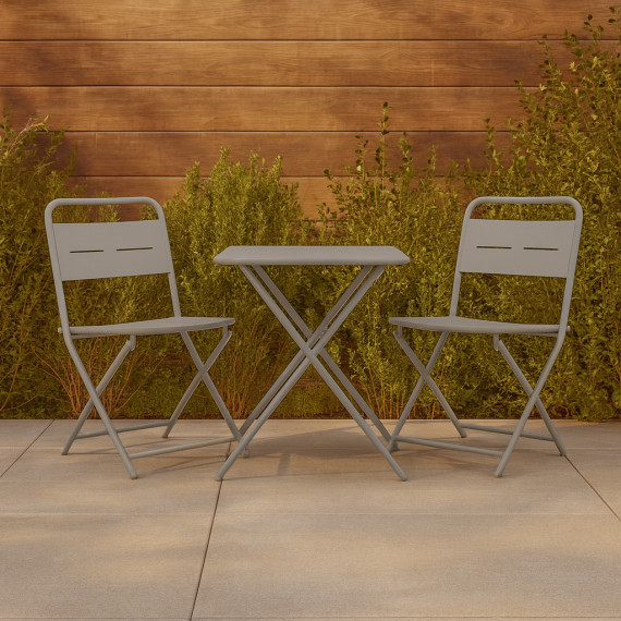 ბაღის გარნიტური KOOPMAN BISTRO SET 3PCS MATT BEIGE