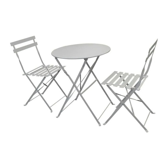 garden set KOOPMAN GARDEN FURNITURE 3PCS MATT GREY