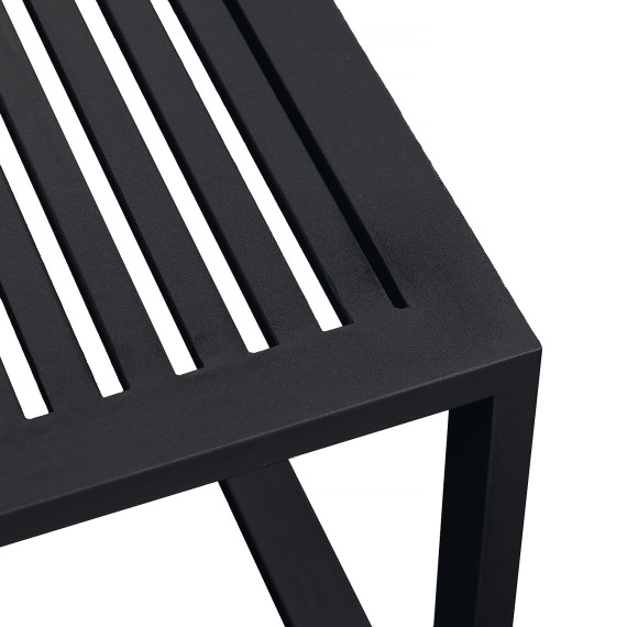 garden set HOBEL CORNER DECK METAL BLACK/ LIGHT GREY (5)