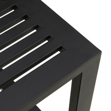 садовый гарнитур HOBEL CORNER DECK METAL BLACK/ OXFORD DARK GREY (5)