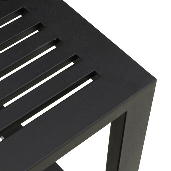 ბაღის გარნიტური HOBEL CORNER DECK METAL BLACK/ OXFORD DARK GREY (5)