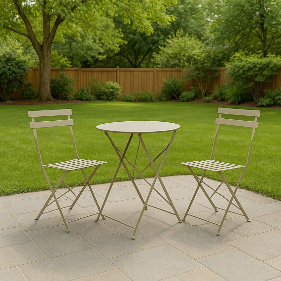 ბაღის გარნიტური KOOPMAN FURNITURE 3PC MATT TAUPE