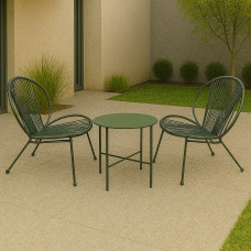 садовый гарнитур KOOPMAN GARDEN FURNITURE SET 3PCS GREEN
