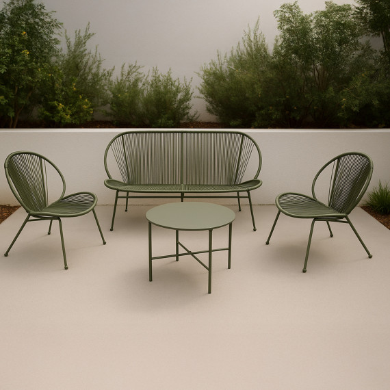 садовый гарнитур KOOPMAN GARDEN FURNITURE SET 4PCS GREEN