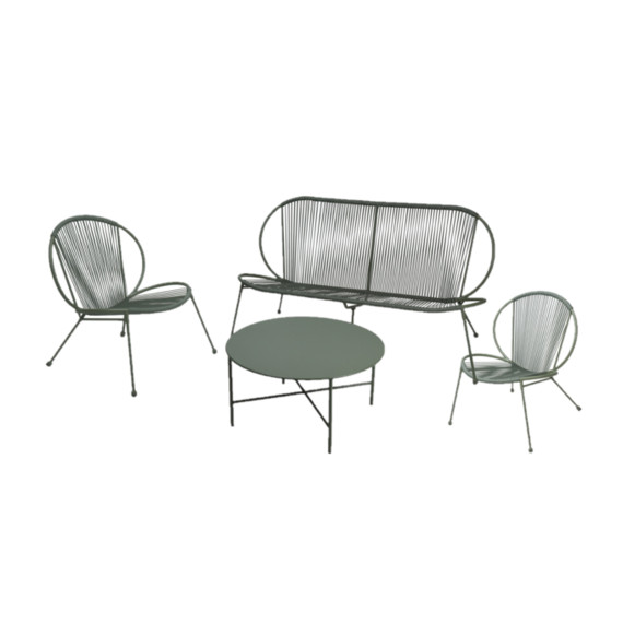 садовый гарнитур KOOPMAN GARDEN FURNITURE SET 4PCS GREEN