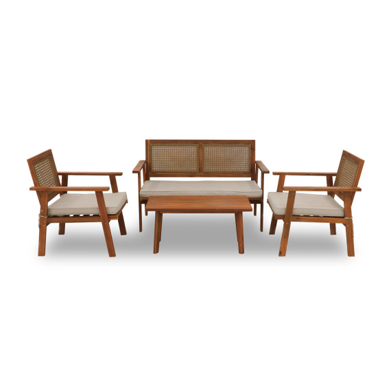 садовый гарнитур KOOPMAN GARDEN FURNITURE SET WOOD (F1)