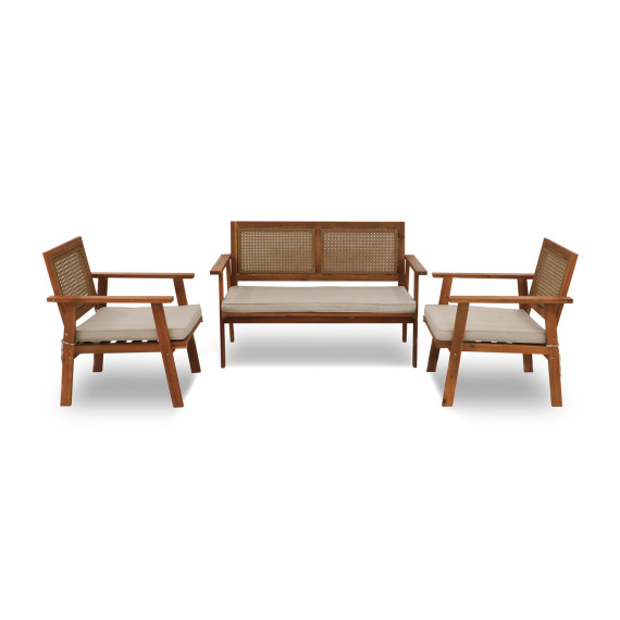 садовый гарнитур KOOPMAN GARDEN FURNITURE SET WOOD (F1)