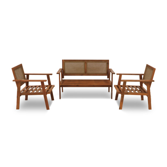 садовый гарнитур KOOPMAN GARDEN FURNITURE SET WOOD (F1)